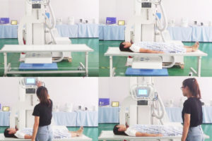 What are the requirements for the film bed for the x-ray u arm machine
